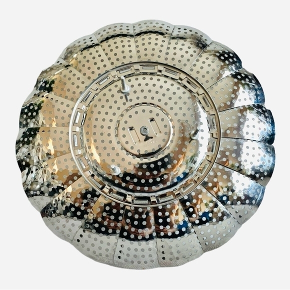 Steamer Stainless Steel Collapsible Vegetable Steamer Basket Insert - Picture 5 of 5